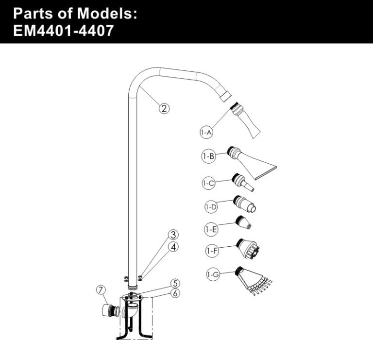 Shower Head Emaux Pool and Spa Equipment