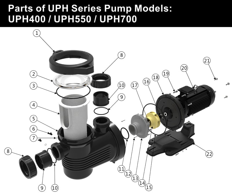 Ultra-power Commercial Pump  Emaux Pool and Spa Equipment