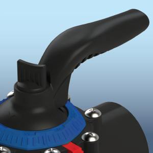 Emaux FLEX diverter valve Ergonomic design handle